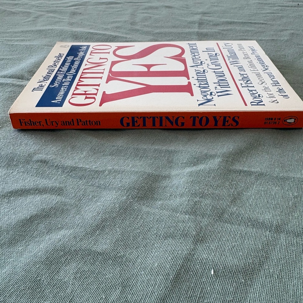 Getting to Yes Paperback Book - Picture 3 of 4